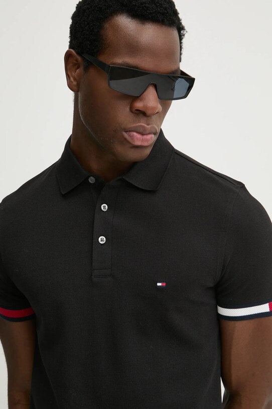 Поло Tommy Hilfiger чорний MW0MW37518