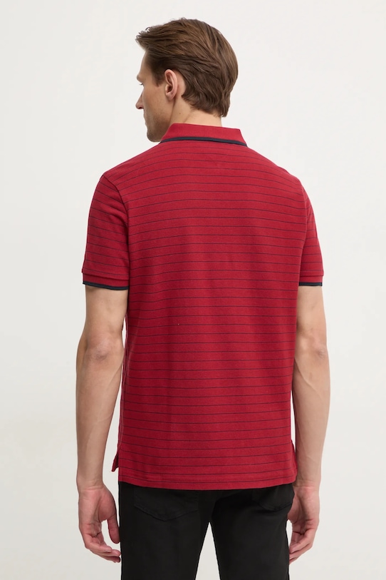 Oblečenie Bavlnené polo tričko Tommy Hilfiger MW0MW37527 burgundské