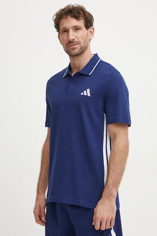 adidas polo de bumbac Essentials regular bleumarin JE6382