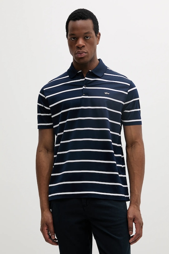 Paul&Shark polo de bumbac regular bleumarin 25411233
