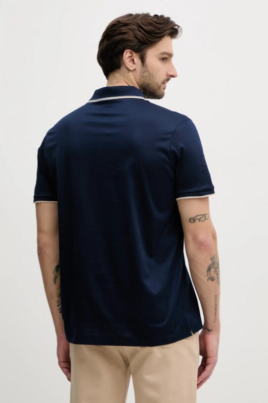 Oblečení Bavlněné polo tričko Paul&Shark 25411301 námořnická modř