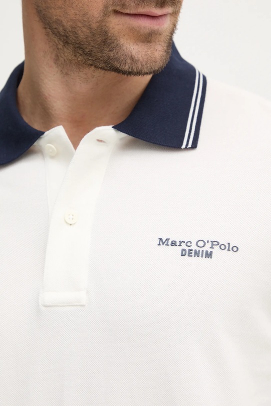 Bavlnené polo tričko Marc O'Polo 5000005931 béžová