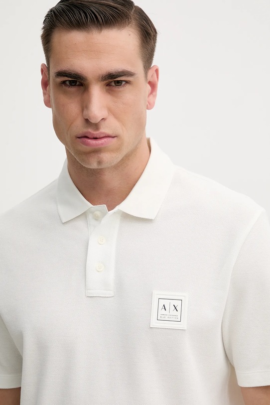 Odzież Armani Exchange polo bawełniane XM000356.AF12758 biały
