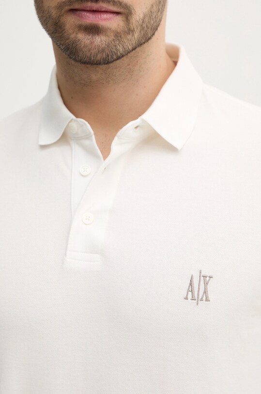 Bavlnené polo tričko Armani Exchange XM000367.AF13022.NOS biela