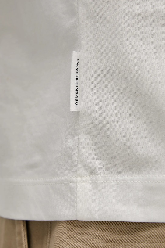 Бавовняне поло Armani Exchange XM000492.AF10364 білий