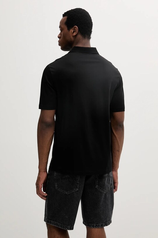 Îmbrăcăminte Armani Exchange polo de bumbac XM000492.AF10364 negru
