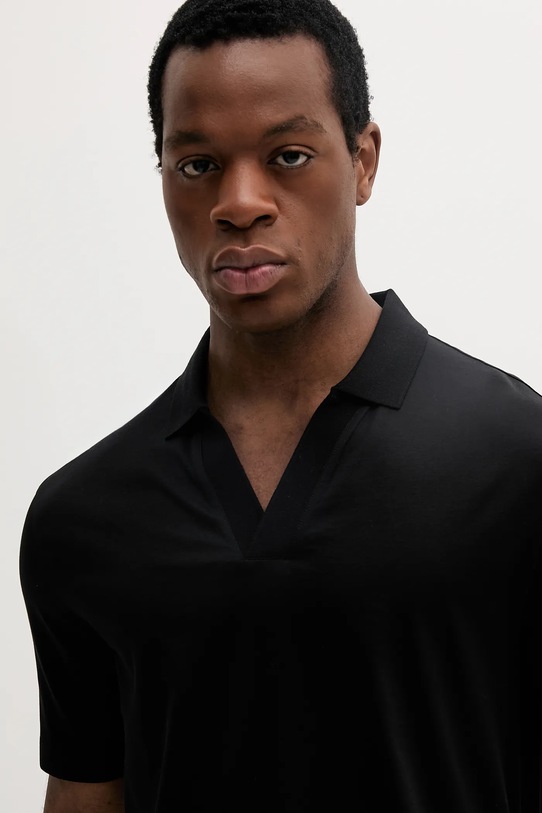 Armani Exchange polo de bumbac negru XM000492.AF10364