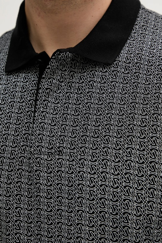 Armani Exchange tricou polo XM000736.AF10819 negru