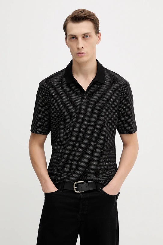 Armani Exchange polo wzorzyste czarny XM000736.AF10819
