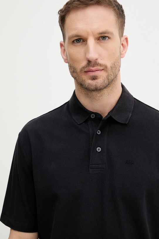 Bavlnené polo tričko Armani Exchange čierna XM000509.AF13055