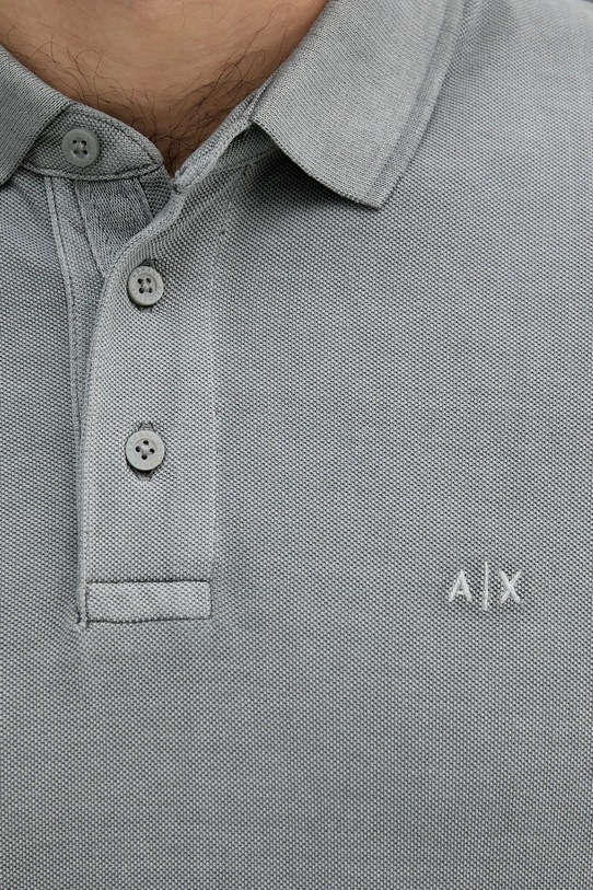 Armani Exchange polo de bumbac gri XM000509.AF13055