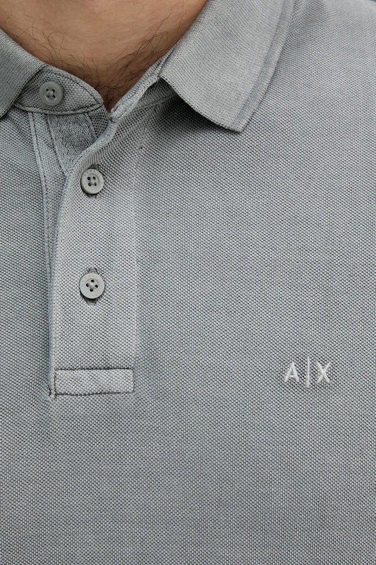 Bavlnené polo tričko Armani Exchange sivá XM000509.AF13055