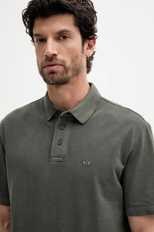 Armani Exchange polo de bumbac verde XM000509.AF13055