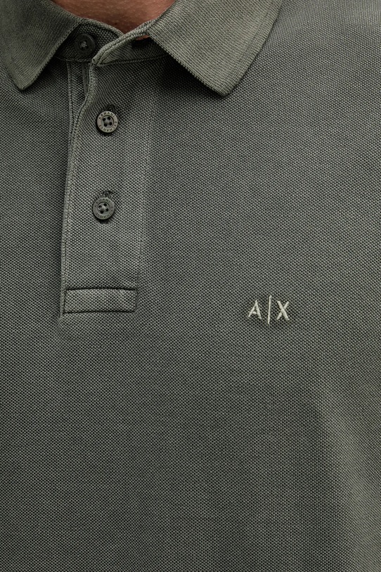 Bavlněné polo tričko Armani Exchange XM000509.AF13055 zelená