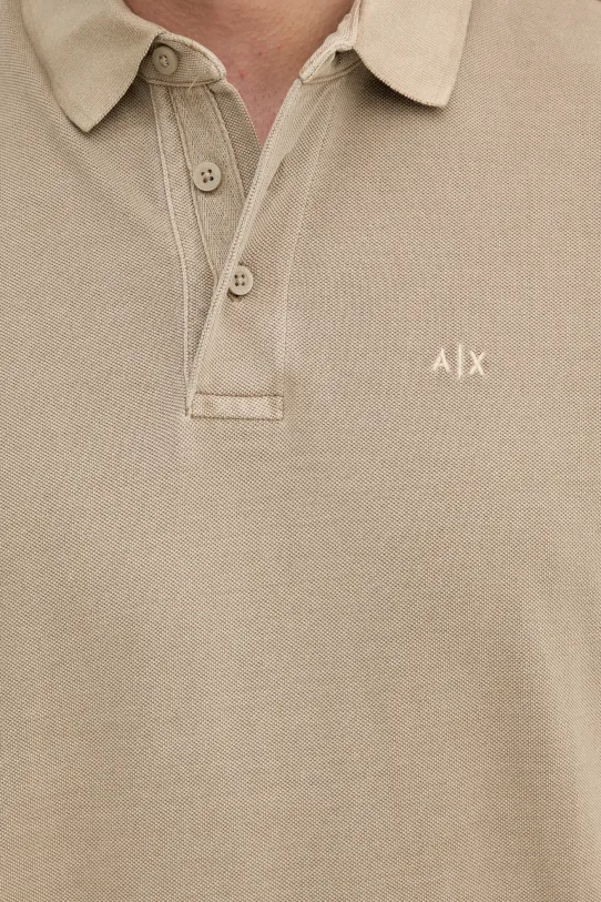 Armani Exchange polo bawełniane XM000509.AF13055 beżowy