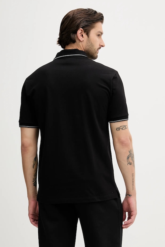 Дрехи Памучна тениска с яка Armani Exchange XM000489.AF13026 черен