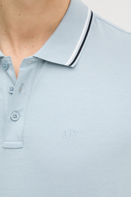 Armani Exchange polo in cotone XM000466.AF10337 blu