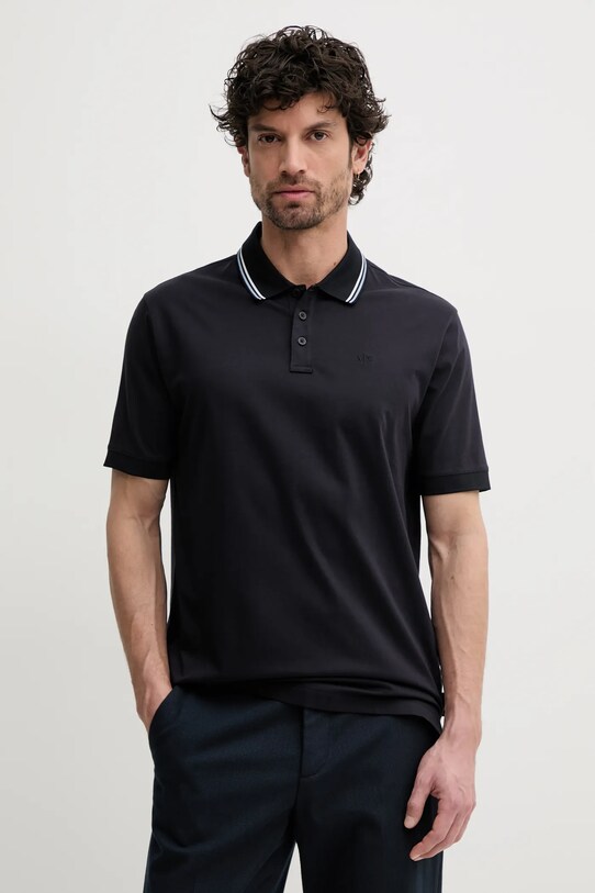 Armani Exchange polo de bumbac regular bleumarin XM000466.AF10337