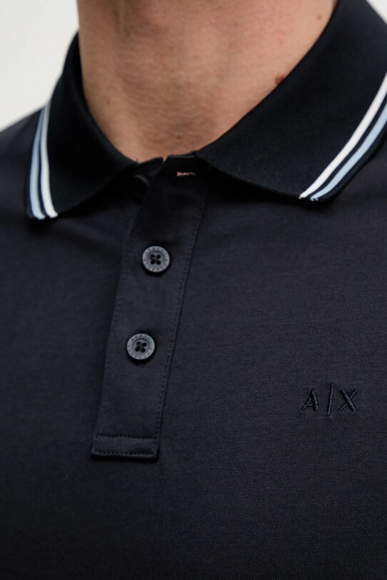 Armani Exchange polo bawełniane XM000466.AF10337 granatowy