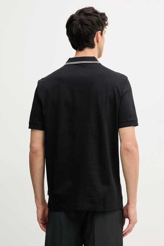 Îmbrăcăminte Armani Exchange polo de bumbac XM000466.AF10337 negru