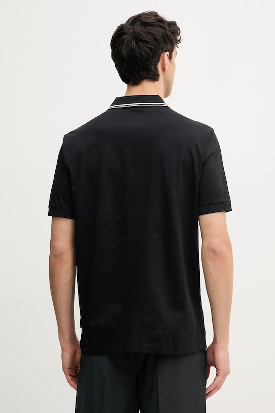 Oblečení Bavlněné polo tričko Armani Exchange XM000466.AF10337 černá