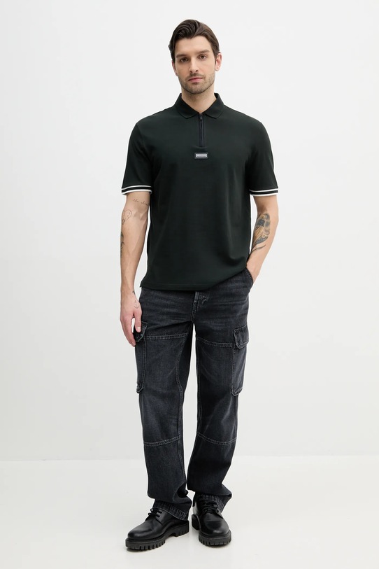 Armani Exchange poló XM000221.AF10366 zöld SS25