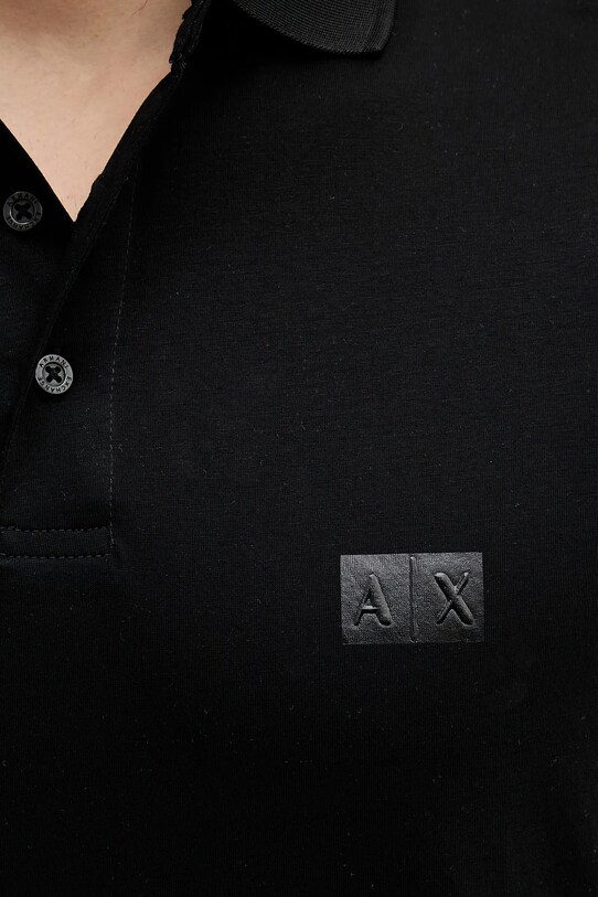 Armani Exchange polo bawełniane XM000484.AF10364 czarny
