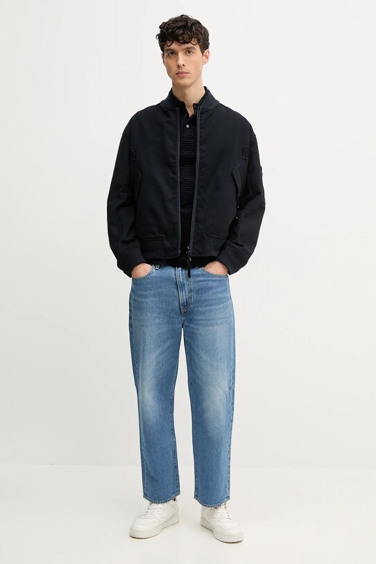 Emporio Armani polo EM001283.AF10017 granatowy SS25