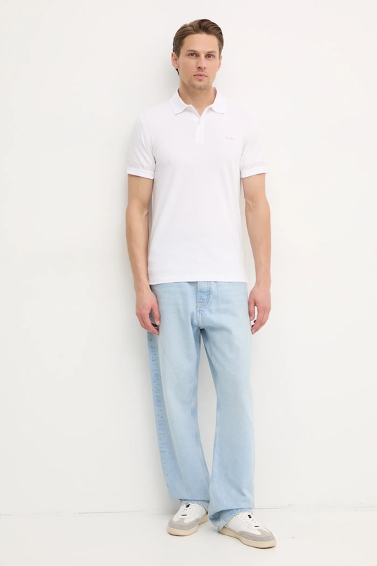 Guess polo NOLAN M5RP66.J1314 biały SS25