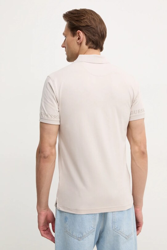 Odzież Guess polo NOLAN M5RP66.J1314 beżowy