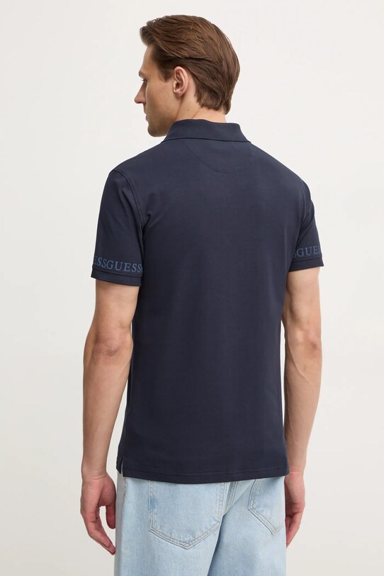 Îmbrăcăminte Guess tricou polo NOLAN M5RP66.J1314 bleumarin