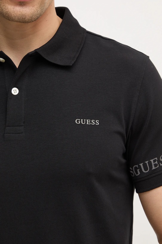 Guess tricou polo NOLAN M5RP66.J1314 negru