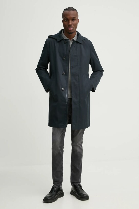 Marc O'Polo sweter bawełniany 520501660006 szary SS25