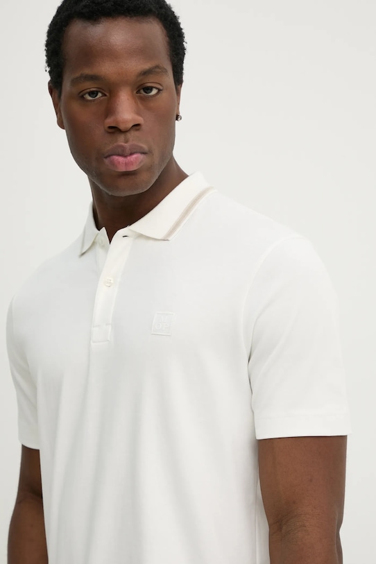 Бавовняне поло Marc O'Polo бежевий 522203453034