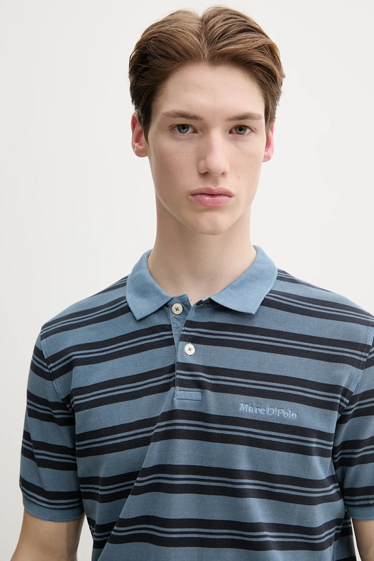 Bavlněné polo tričko Marc O'Polo modrá 522206853040