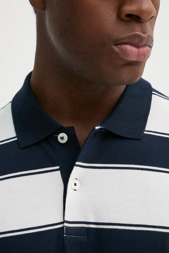 Bavlněné polo tričko Marc O'Polo 522214553046 bílá