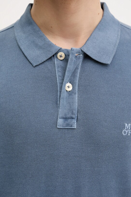 Bavlněné polo tričko Marc O'Polo 522226653000 modrá