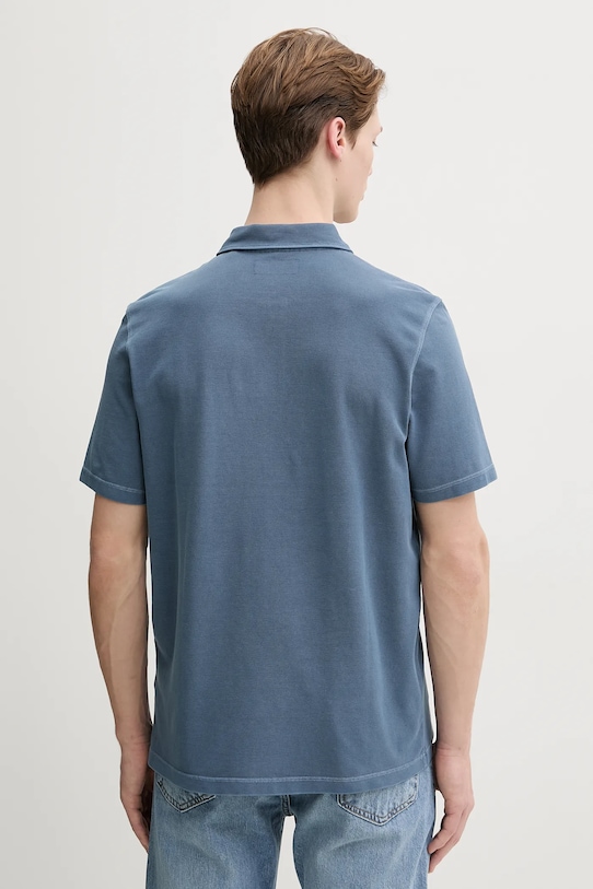 Ρούχα Βαμβακερό μπλουζάκι πόλο Marc O'Polo 522226653126 μπλε