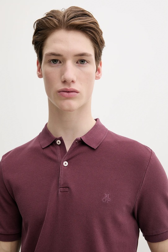 Marc O'Polo polo bordowy 522249653190