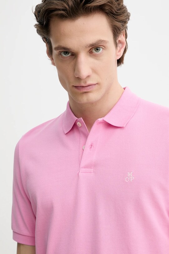 Marc O'Polo polo bawełniane różowy 523223053092
