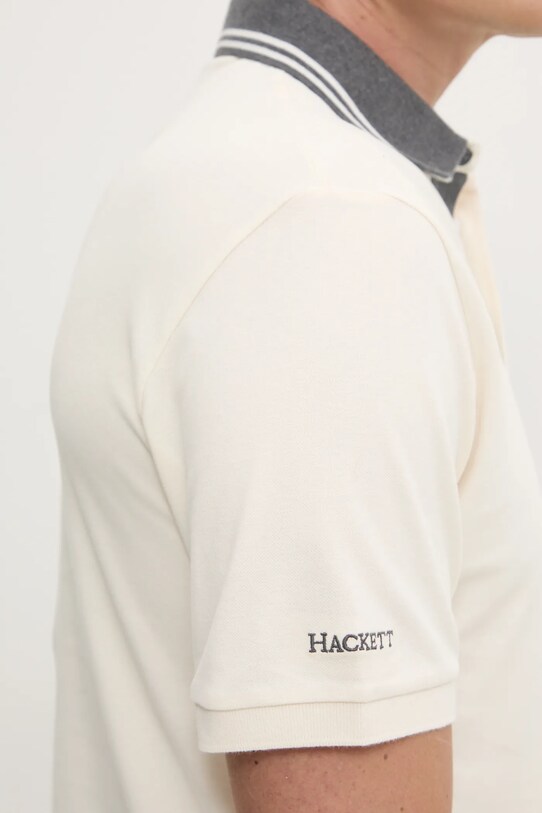 Hackett London polo HM563381 beżowy