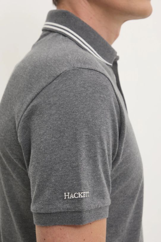 Polo tričko Hackett London HM563381 šedá