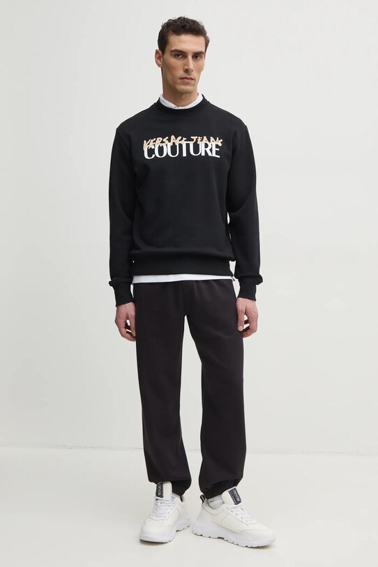 Бавовняне поло Versace Jeans Couture 78GAGT00.CJ01T білий SS25
