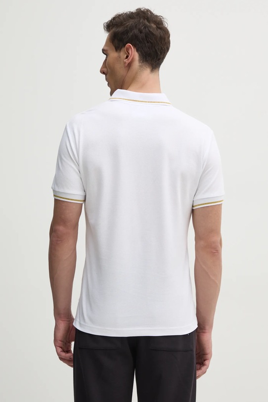 Oblečenie Bavlnené polo tričko Versace Jeans Couture 78GAGT00.CJ01T biela