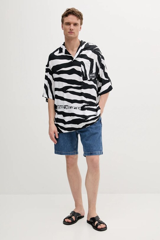Versace Jeans Couture polo 78GAG628.NS595 czarny SS25
