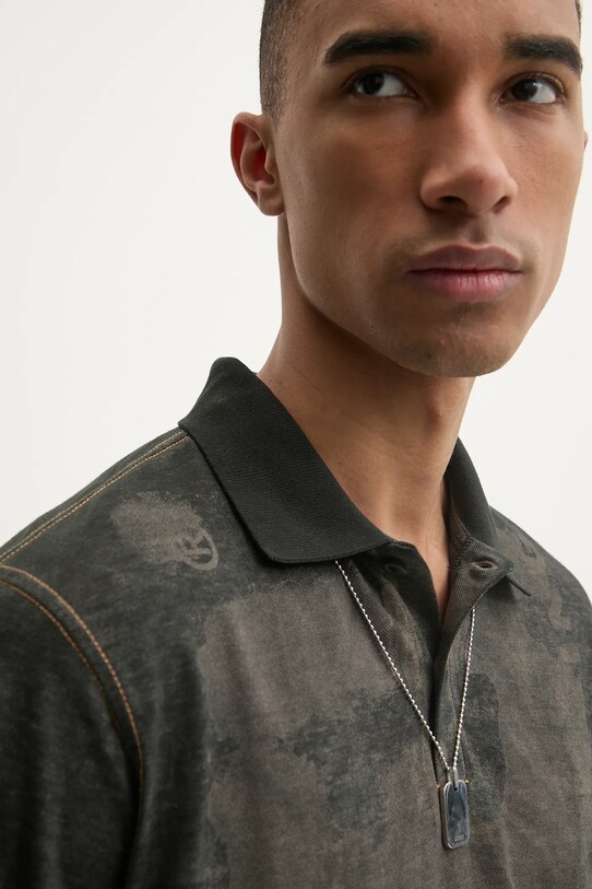 Diesel polo T-REJUST-NC POLO SHIRT szary A16167.0EGBJ
