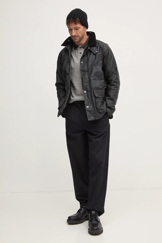 Хлопковый свитер Barbour MML1438GY79 серый SS25