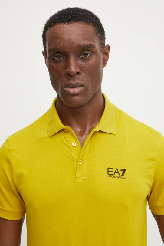 EA7 Emporio Armani tricou polo galben PJVQZ.8NPF14