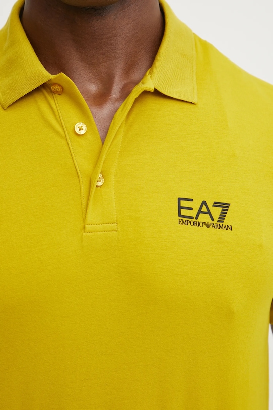 EA7 Emporio Armani tricou polo PJVQZ.8NPF14 galben