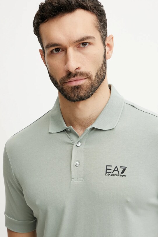 EA7 Emporio Armani tricou polo verde PJVQZ.8NPF14